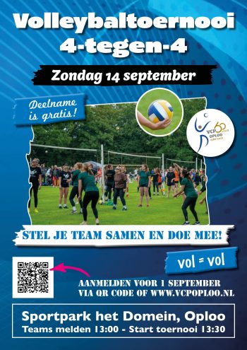POSTER volleybaltoernooi